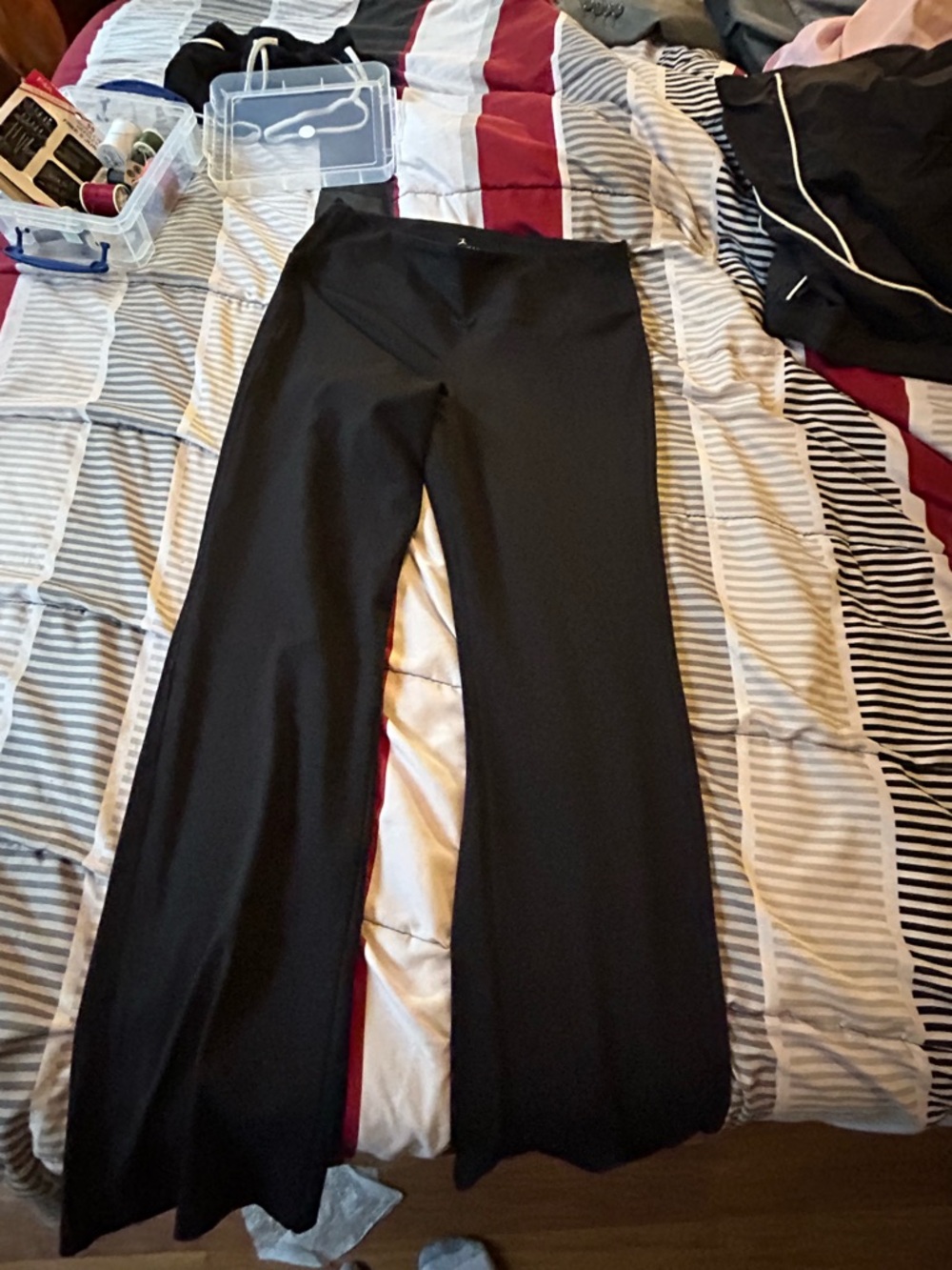 Danskin Black Wide-Leg Performance Pants